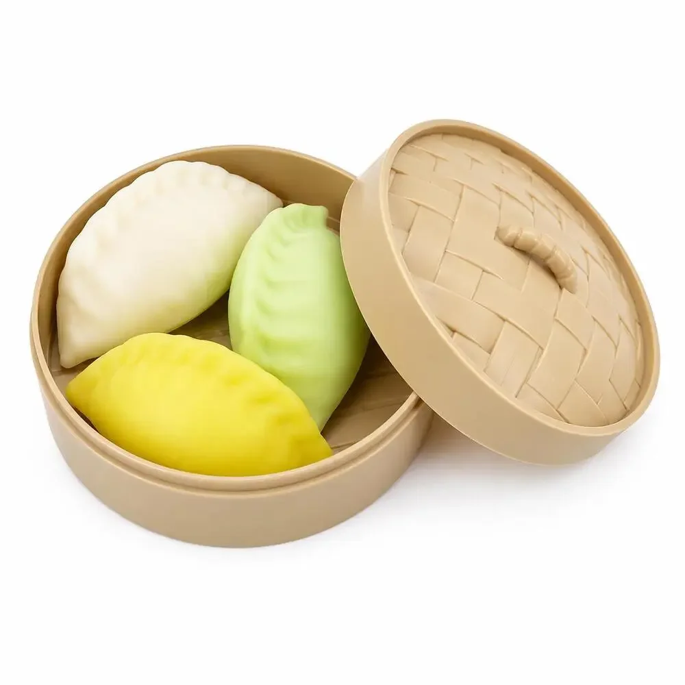 Potsticker Squishies – 3-Piece Sensory Fidget Set (Random Color)